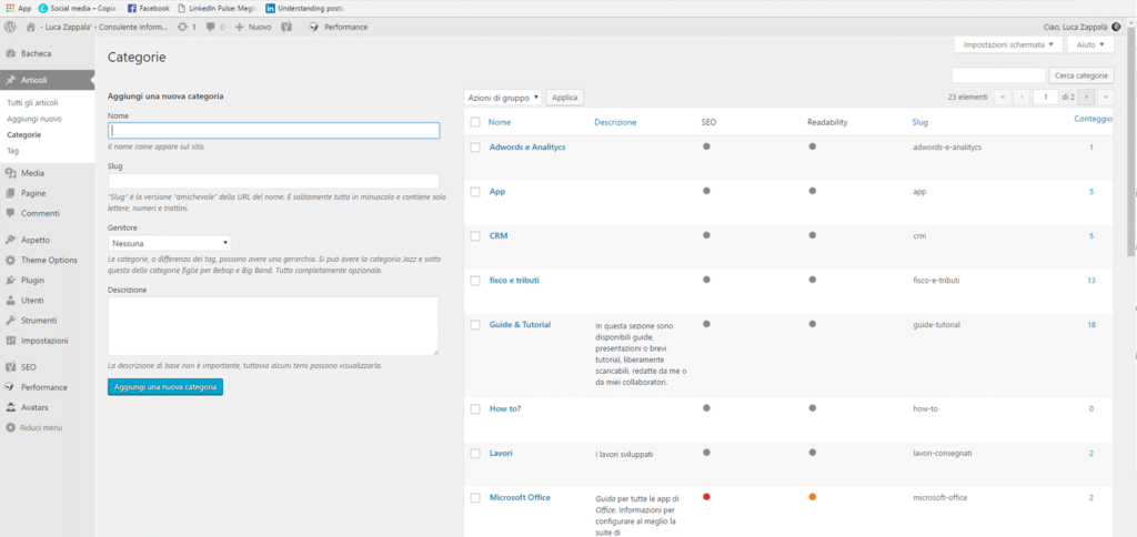 Inserimento categorie wordpress figura 5